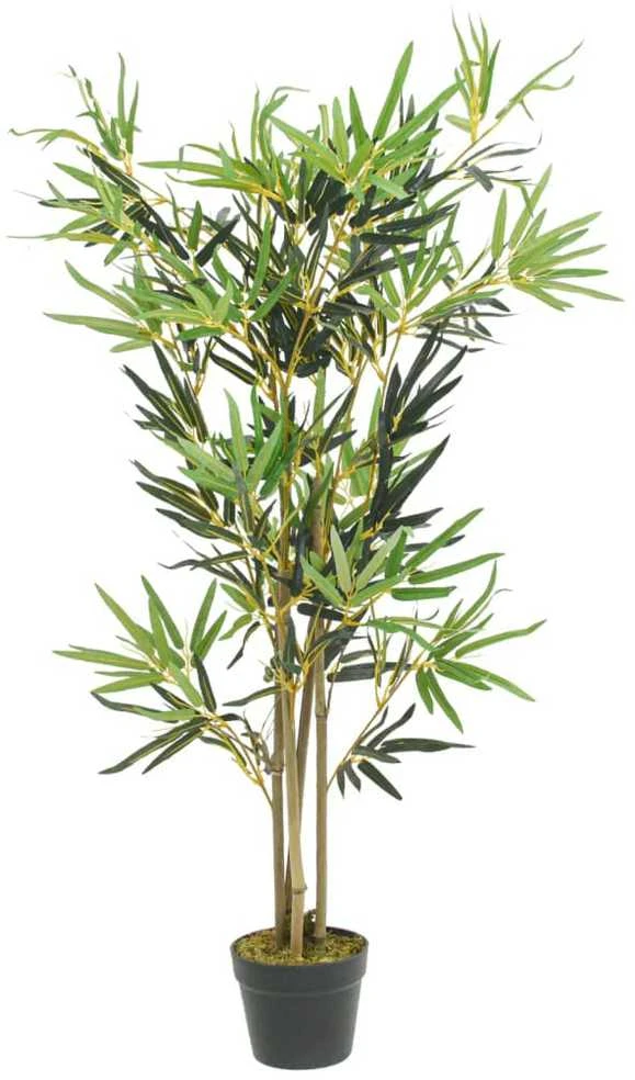 Dirbtinis bambukas, žalios spalvos, 120cm, 552 lapai