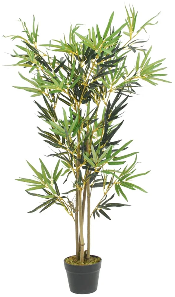 Dirbtinis bambukas, žalios spalvos, 120cm, 552 lapai