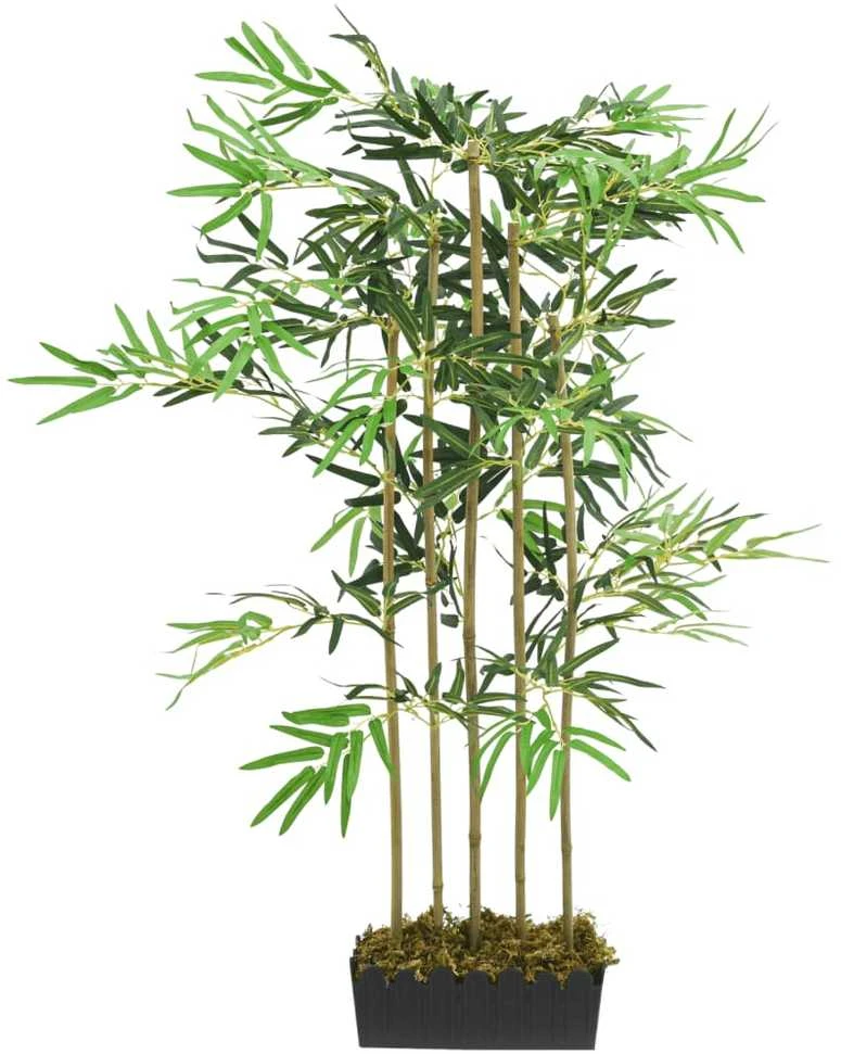 Dirbtinis bambukas, žalios spalvos, 120cm, 730 lapų