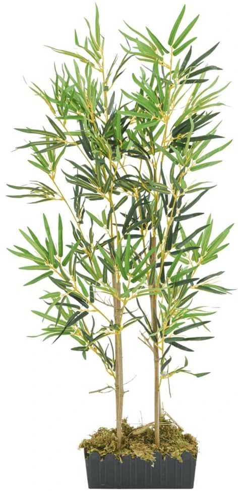 Dirbtinis bambukas, žalios spalvos, 120cm, 552 lapai