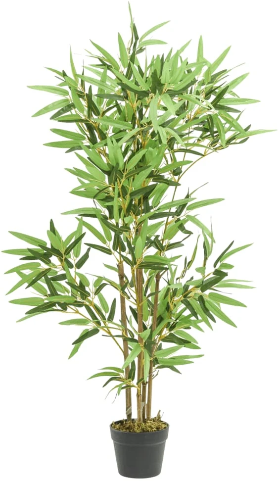 Dirbtinis bambukas, žalios spalvos, 120cm, 552 lapai