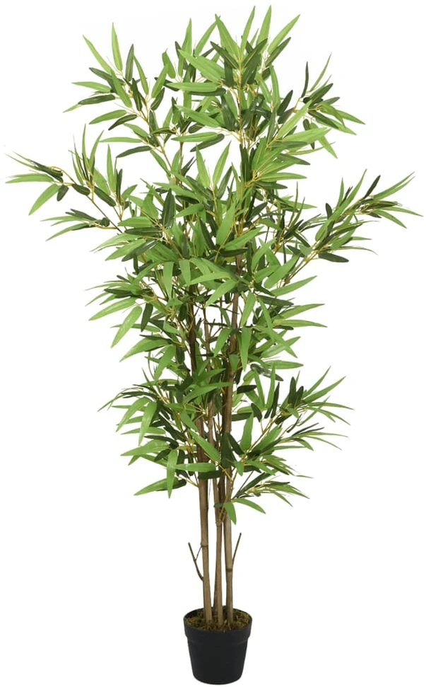 Dirbtinis bambukas, žalios spalvos, 150cm, 828 lapai