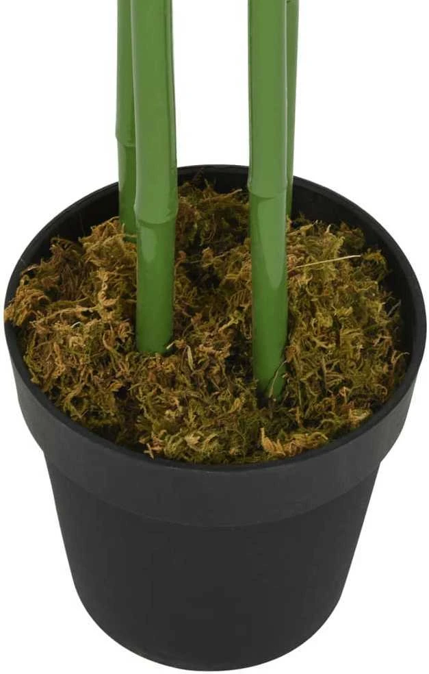 Dirbtinis bambukas, žalios spalvos, 150cm, 576 lapai