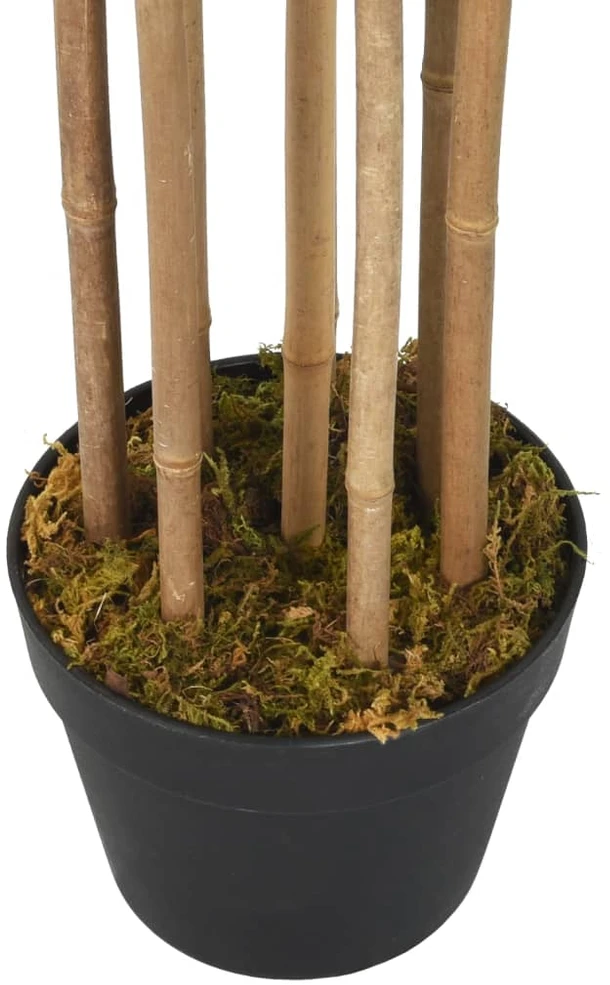 Dirbtinis bambukas, žalios spalvos, 150cm, 1095 lapai