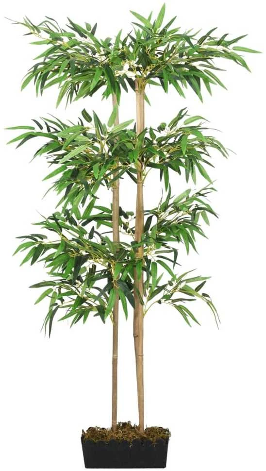 Dirbtinis bambukas, žalios spalvos, 150cm, 988 lapai