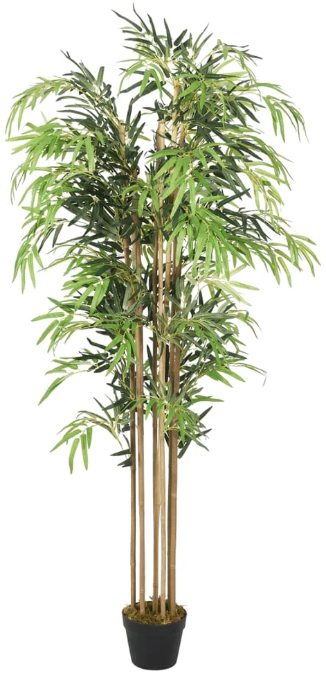 Dirbtinis bambukas, žalios spalvos, 150cm, 1095 lapai