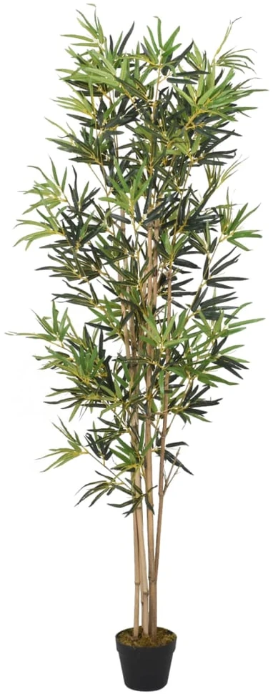 Dirbtinis bambukas, žalios spalvos, 150cm, 828 lapai