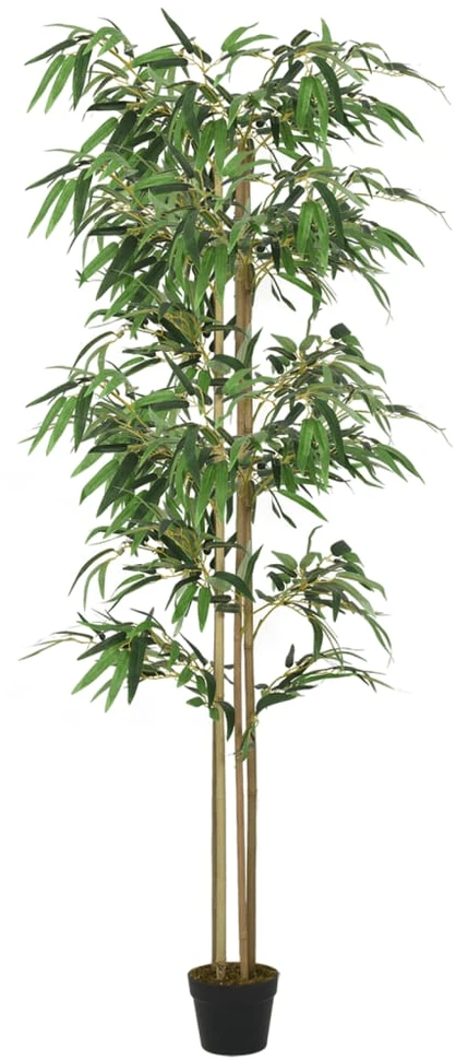 Dirbtinis bambukas, žalios spalvos, 180cm, 1216 lapų