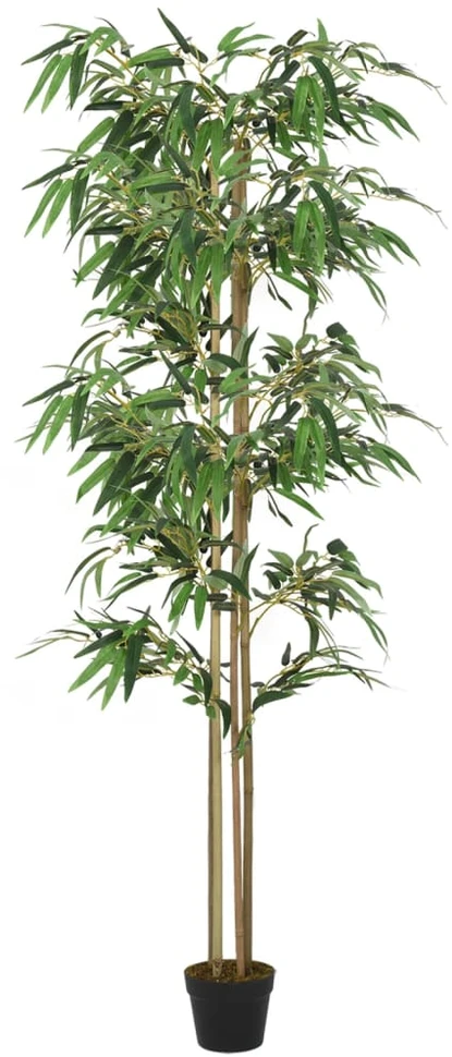 Dirbtinis bambukas, žalios spalvos, 200cm, 1520 lapų