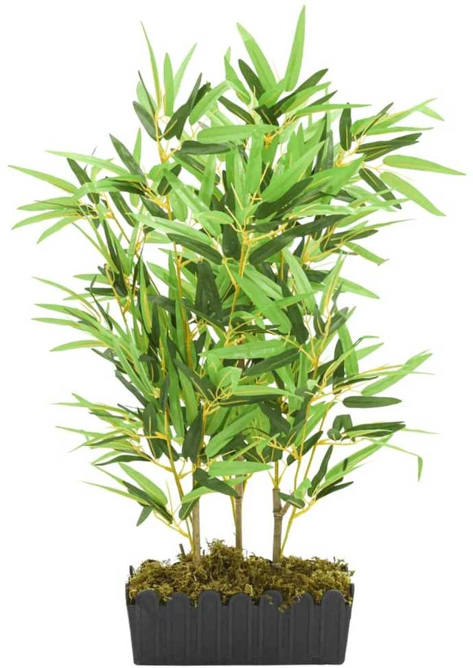 Dirbtinis bambukas, žalios spalvos, 80cm, 500 lapai