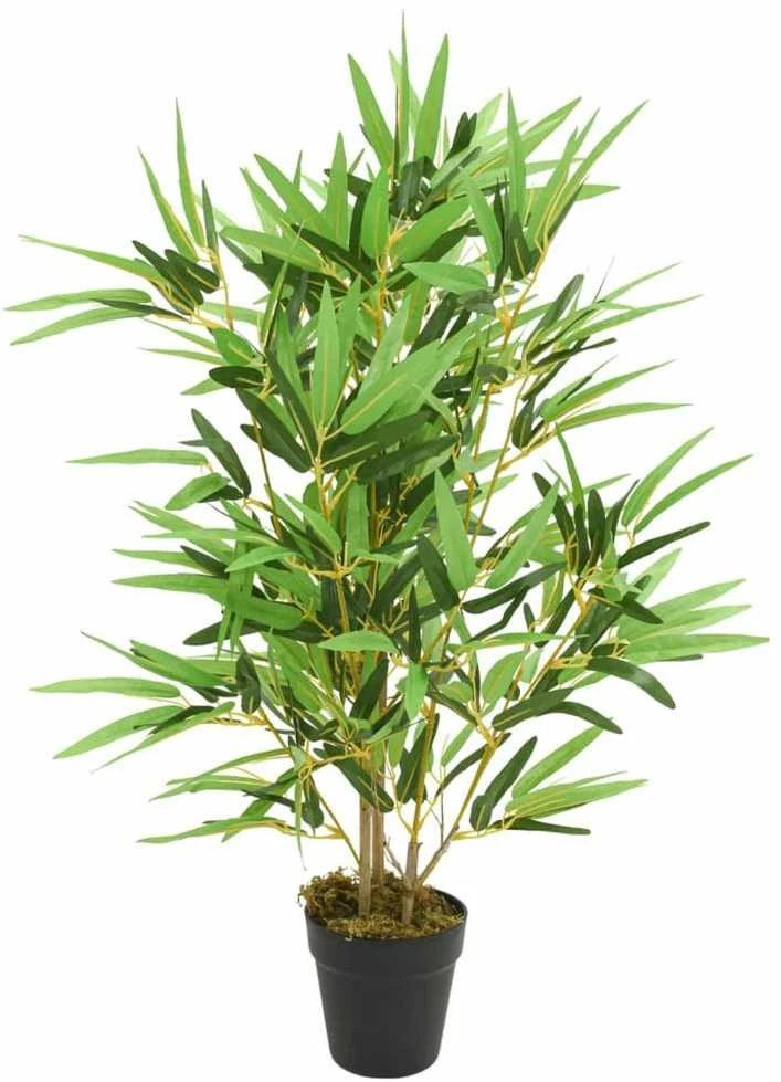 Dirbtinis bambukas, žalios spalvos, 80cm, 368 lapai