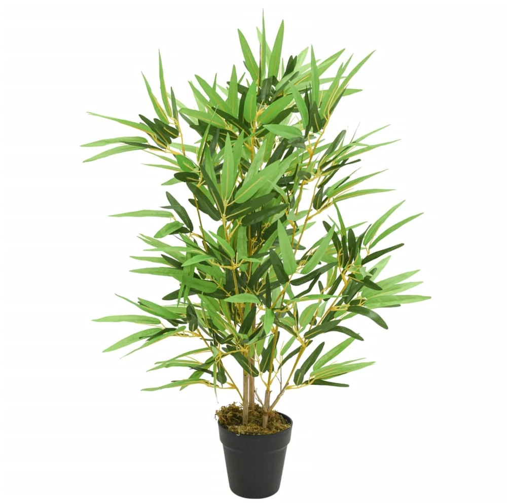 Dirbtinis bambukas, žalios spalvos, 80cm, 368 lapai