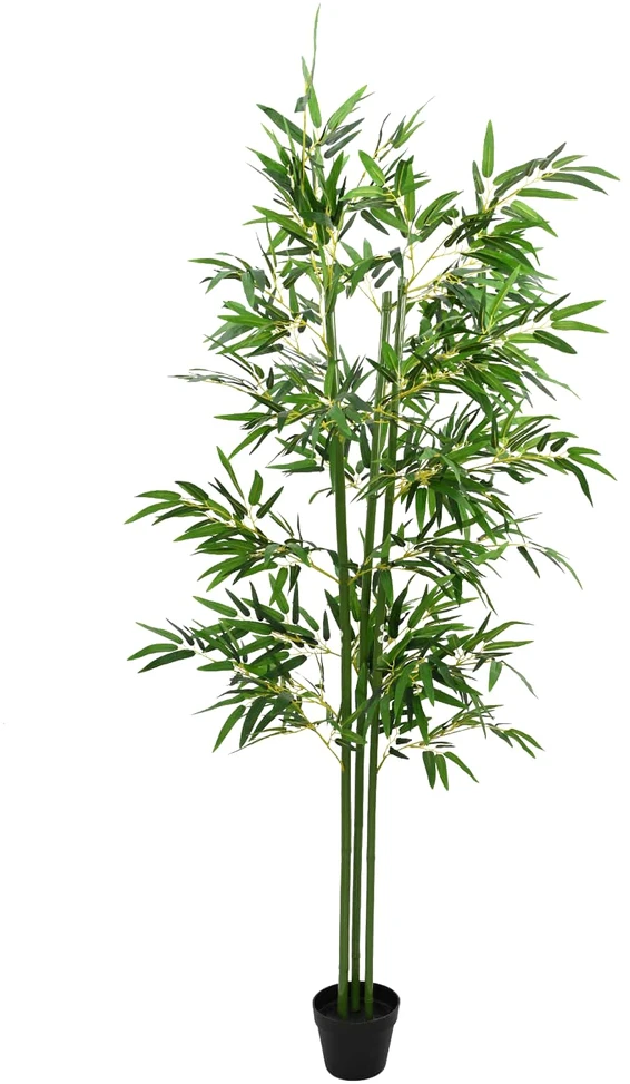 Dirbtinis bambuko medis 2 vnt. Žalia 60 x 18 x 190 cm