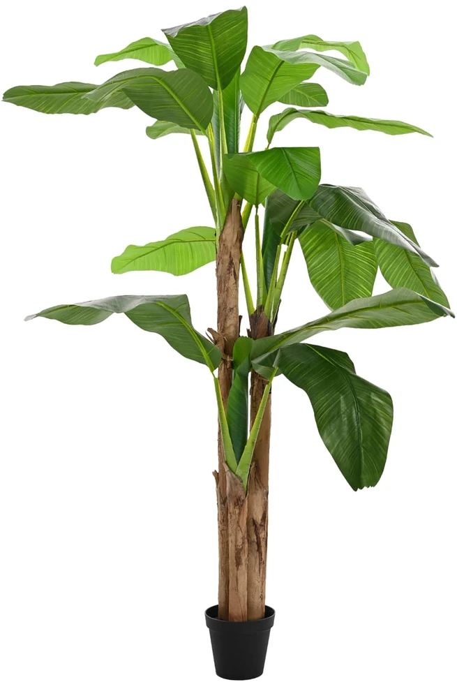 Dirbtinis bananinio medis Žalia 125 x 25 x 250 cm