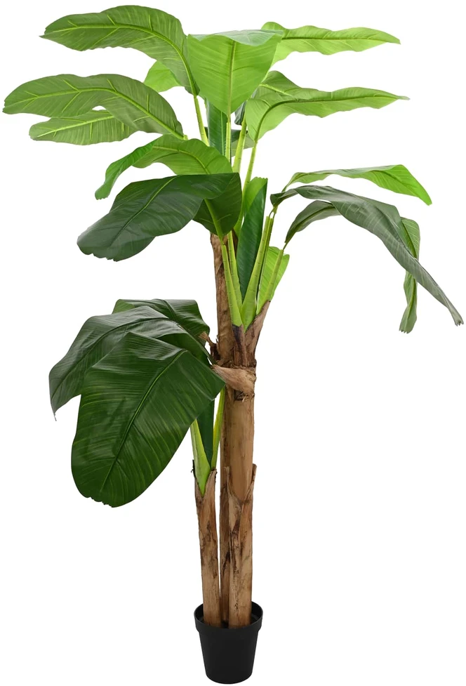 Dirbtinis bananinio medis Žalia 125 x 25 x 250 cm