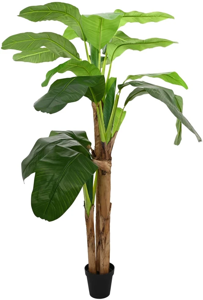 Dirbtinis bananinio medis Žalia 125 x 25 x 250 cm