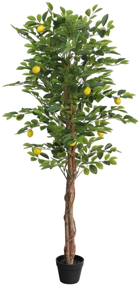 Dirbtinis citrinmedis su trimis kamienais, žalias, 180cm, PP