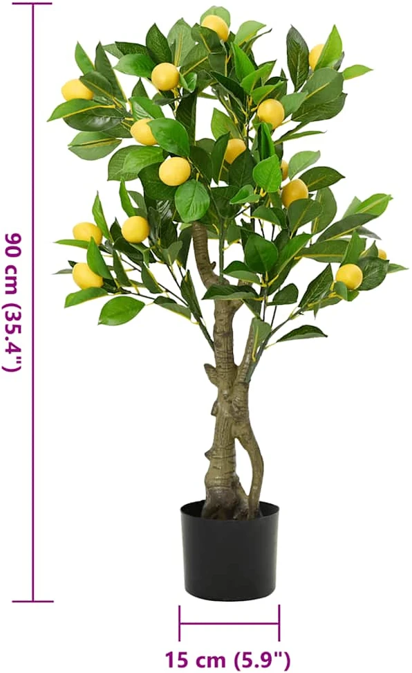 Dirbtinis citrinmedis, žalios spalvos, 90cm, 234 lapai