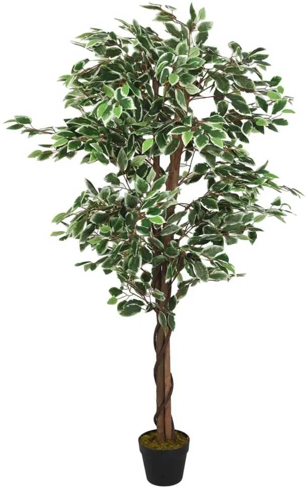 Dirbtinis fikusas, žalios spalvos, 180 cm, 1008 lapai