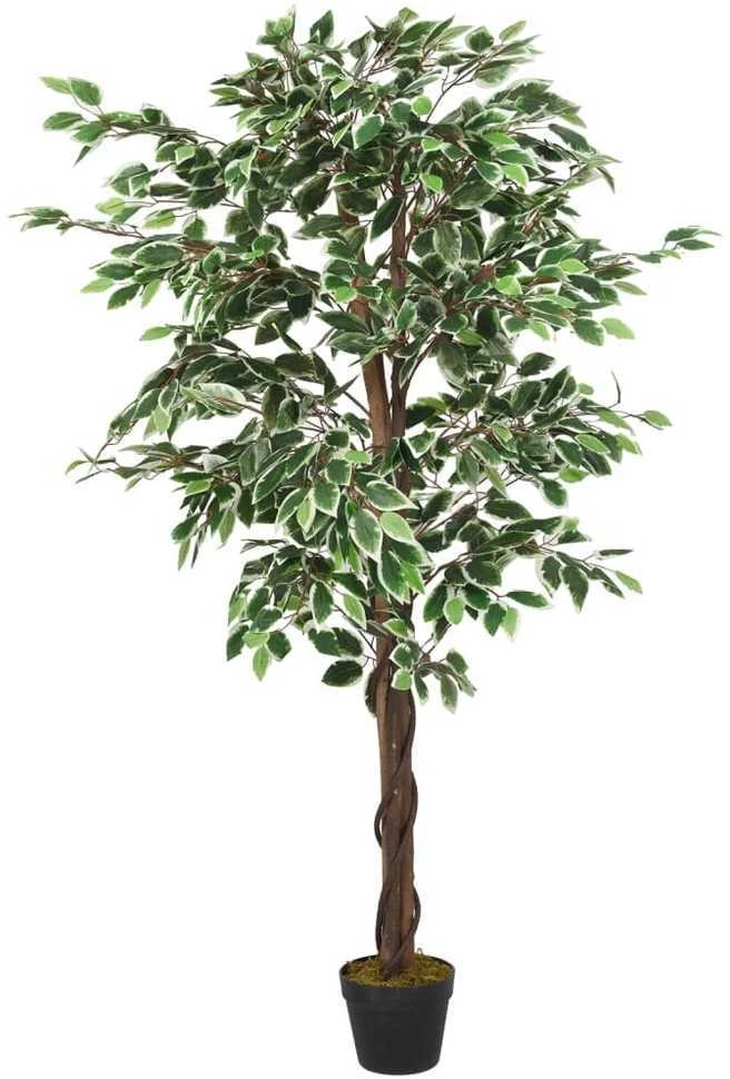 Dirbtinis fikusas, žalios spalvos, 200 cm, 1260 lapai