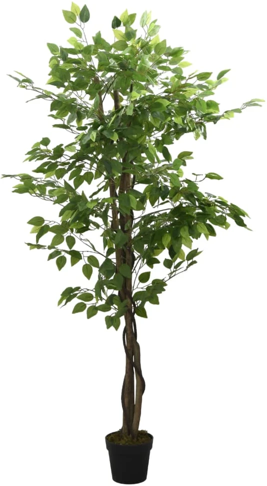 Dirbtinis fikusas, žalios spalvos, 80 cm, 378 lapai