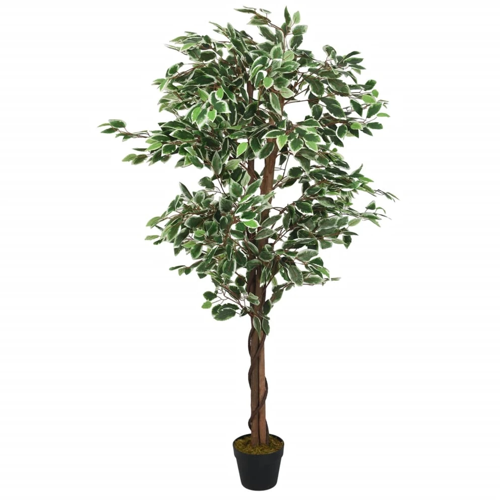 Dirbtinis fikusas, žalios spalvos, 80 cm, 378 lapai