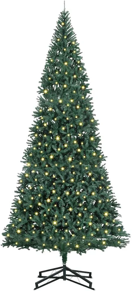 Dirbtinis išanksto apšviestas Kalėdų medis Žalia 500 cm PVC