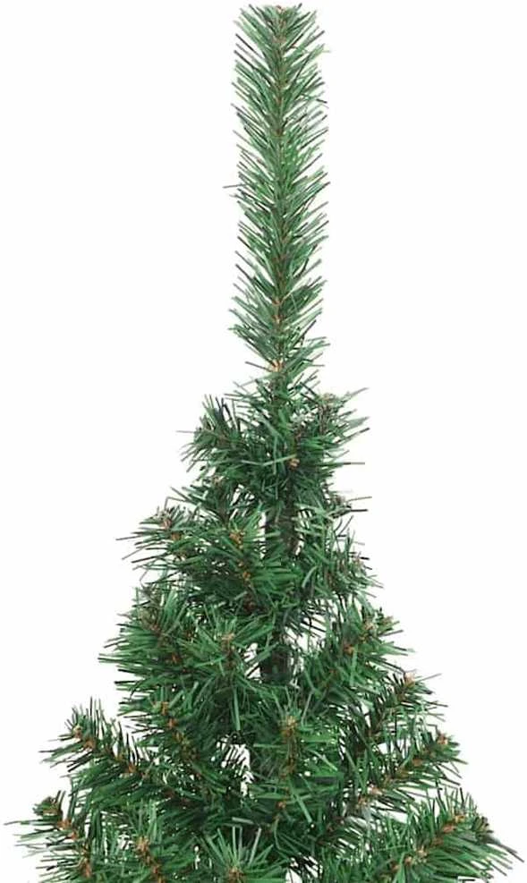Dirbtinis prieššventinis eglutė su šviesomis Žalia 210 cm PVC
