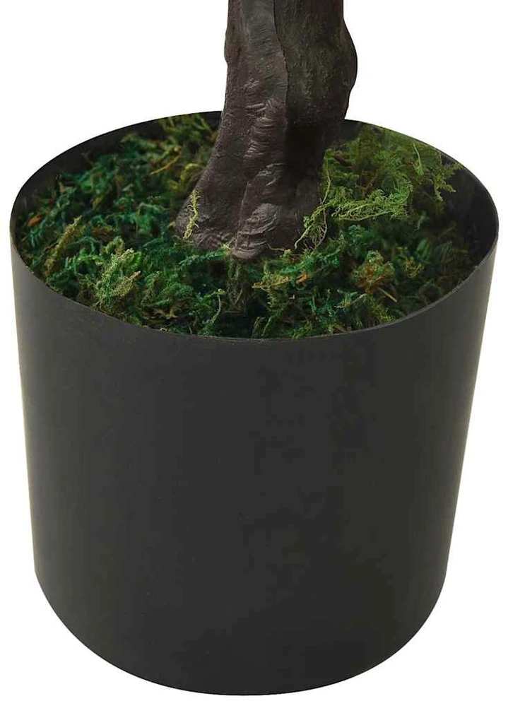 Dirbtinis kiparisinis bonsai medelis su vazonu, 60cm, žalias