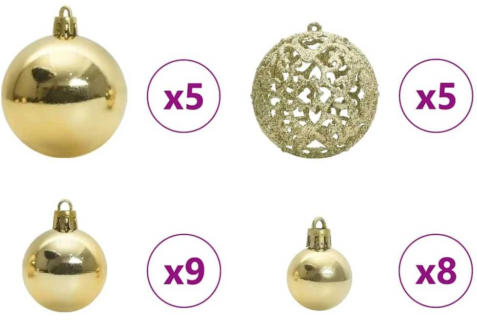 Dirbtinis sulankstomas Kalėdų medis su pūkuotu sniegu 150 LED