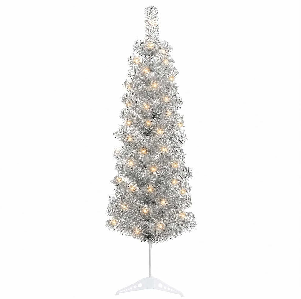 Dirbtinis lieknas Kalėdų medis 150 cm 150 LED Šilta balta
