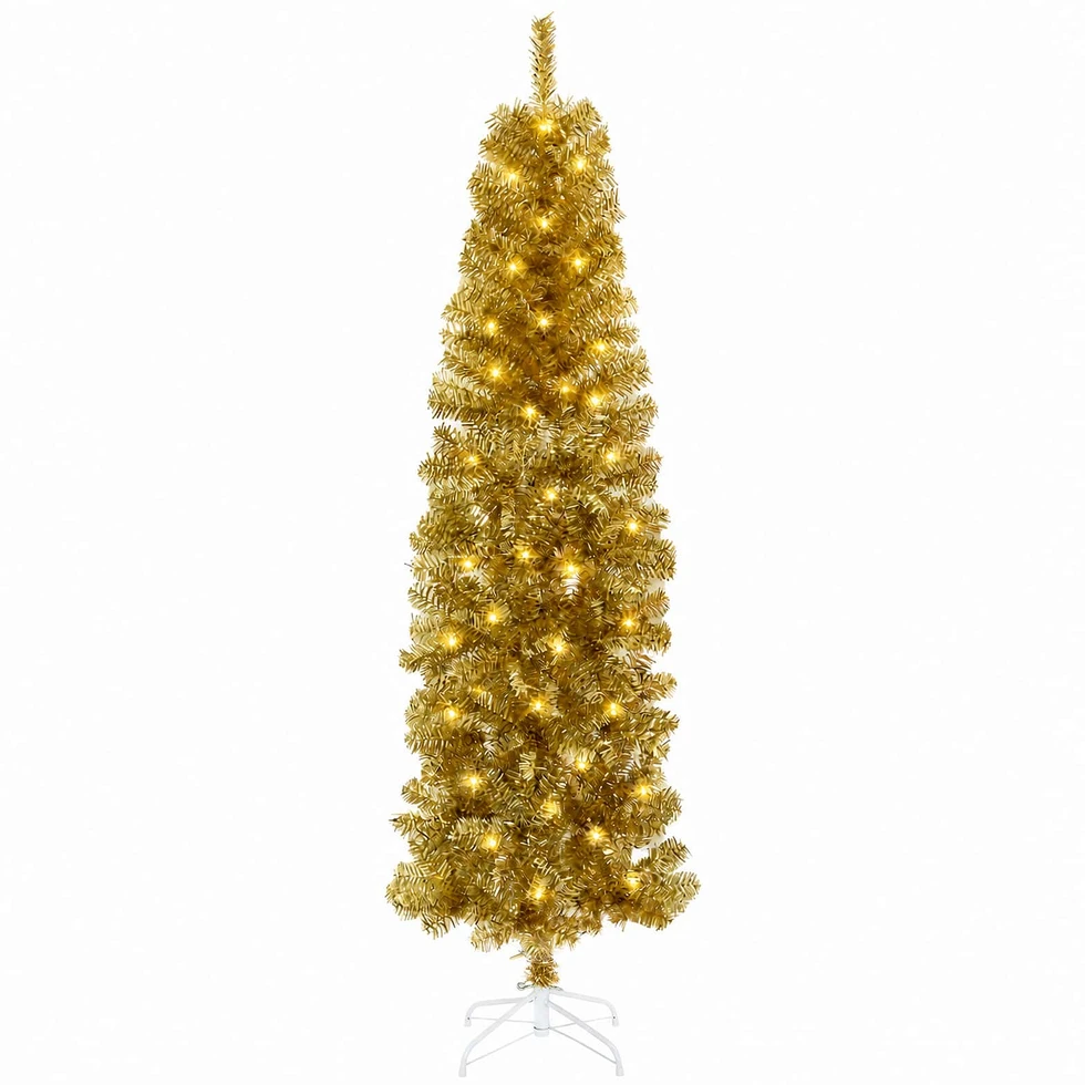 Dirbtinis lieknas Kalėdų medis 180 cm 300 LED Šilta balta