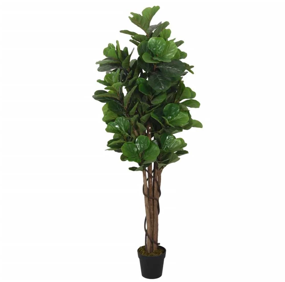 Dirbtinis lyralapis fikusas, žalios spalvos, 80cm, 96 lapai