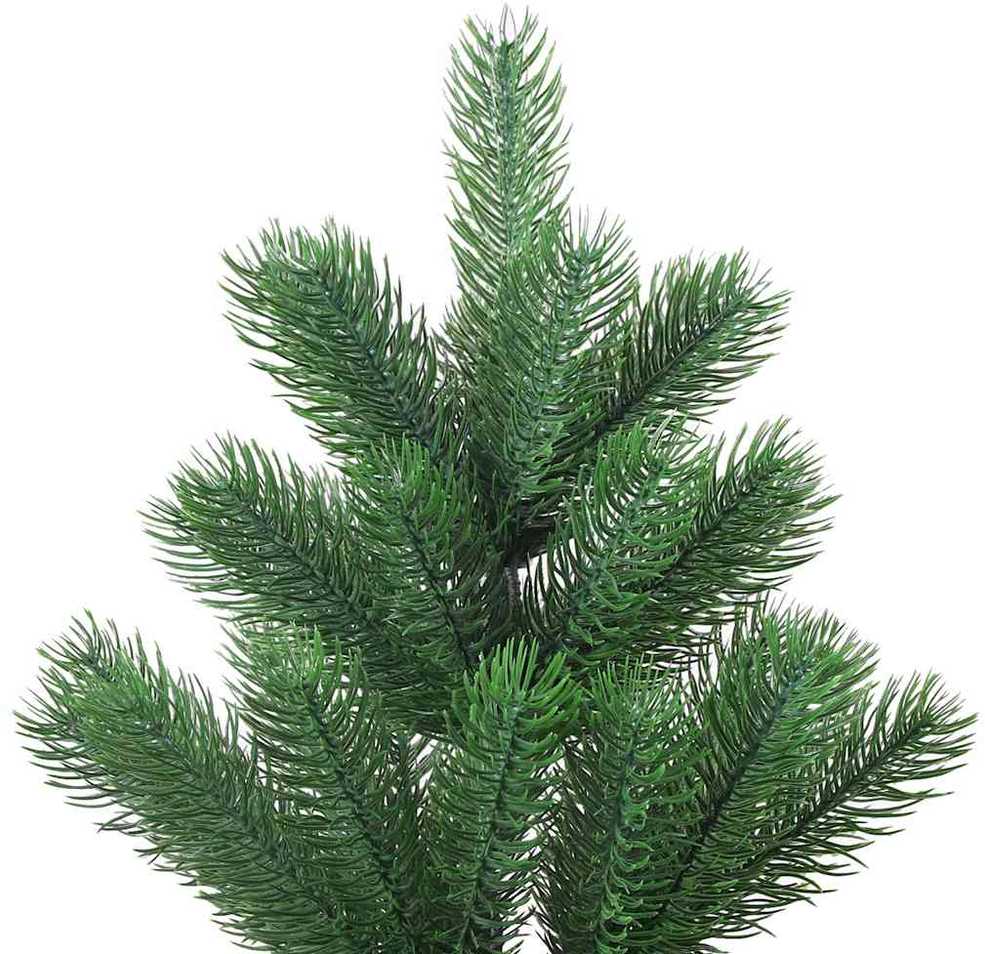 Dirbtinis normandiškas kėnis su LED/žaisliukais, žalias, 210cm