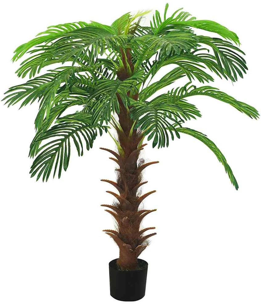 Dirbtinis paprastasis cikas su vazonu, žalias, 140 cm
