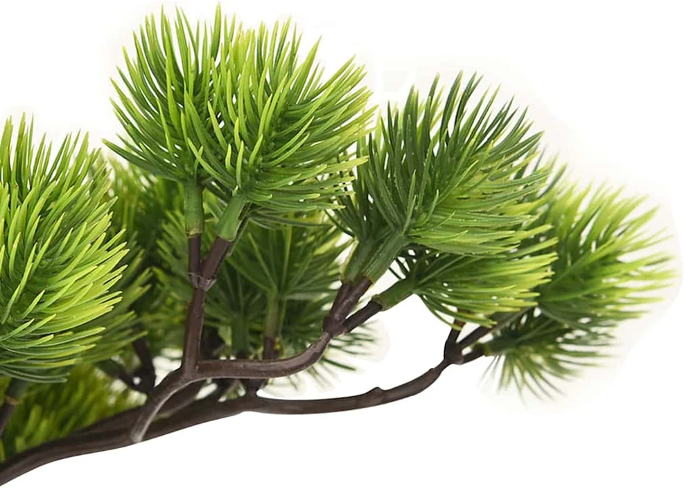 Dirbtinis pinus bonsai medelis su vazonu, 60cm, žalios spalvos