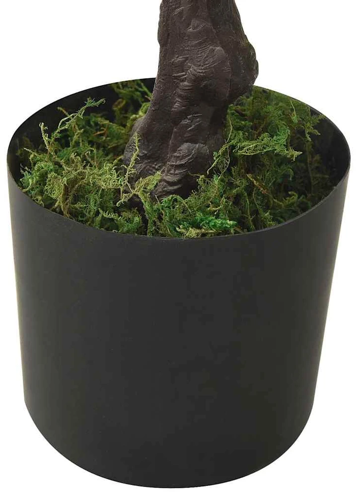 Dirbtinis pinus bonsai medelis su vazonu, 60cm, žalios spalvos