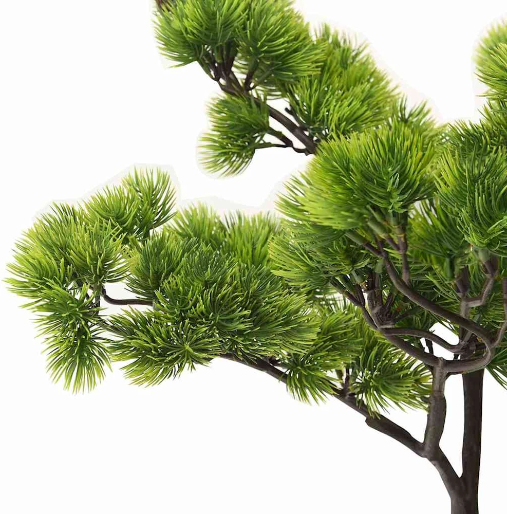 Dirbtinis pinus bonsai medelis su vazonu, 60cm, žalios spalvos