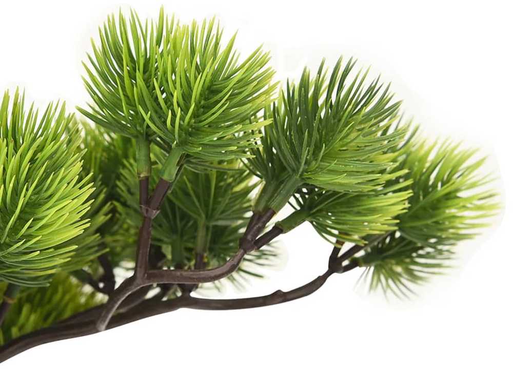 Dirbtinis pinus bonsai medelis su vazonu, 60cm, žalios spalvos