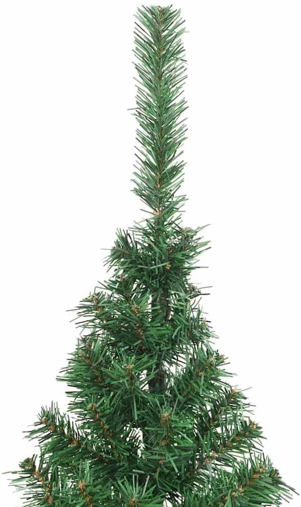 Dirbtinis prieššventinis eglutė su šviesomis Žalia 180 cm PVC