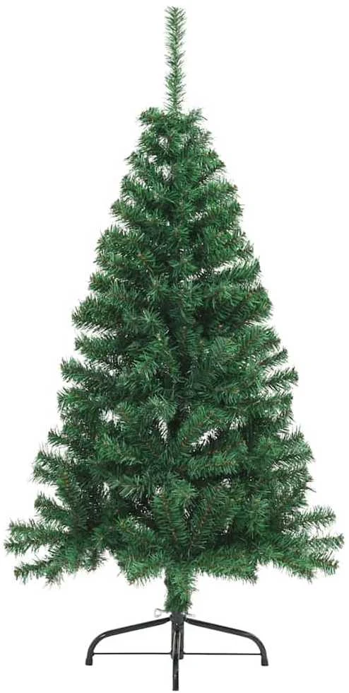 Dirbtinis prieššventinis eglutė su šviesomis Žalia 120 cm PVC