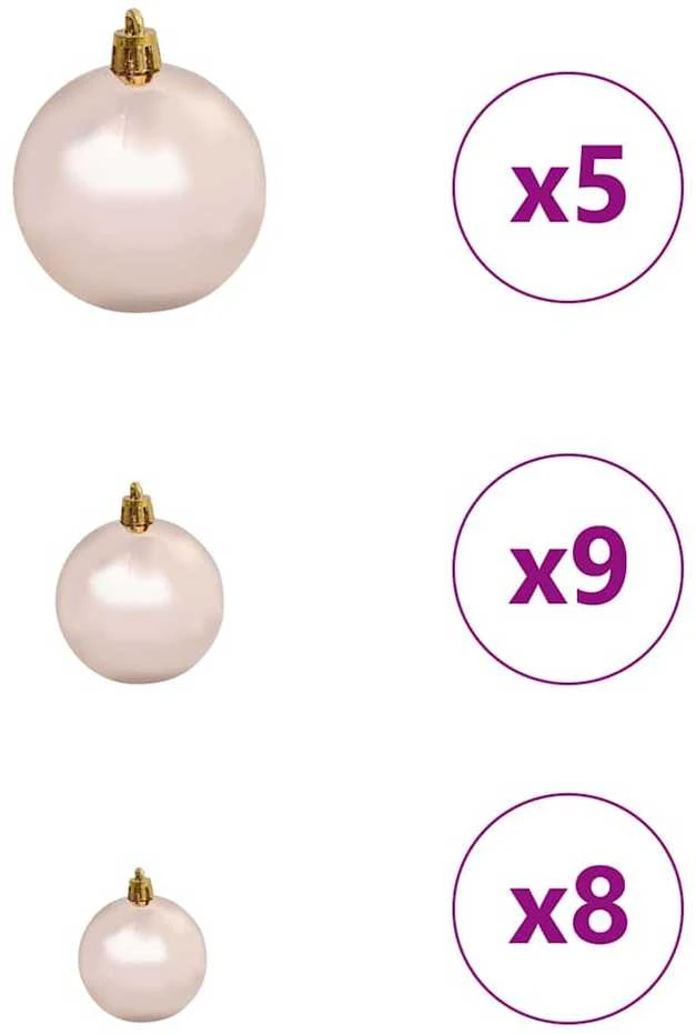 Dirbtinis prieššventinis eglutė su šviesomis Juoda 150 cm PVC