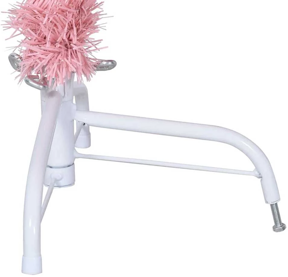 Dirbtinis prieššventinis eglutė su šviesomis Rožinė 120 cm PVC
