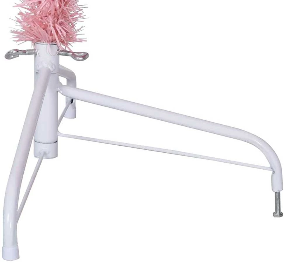 Dirbtinis prieššventinis eglutė su šviesomis Rožinė 180 cm PVC