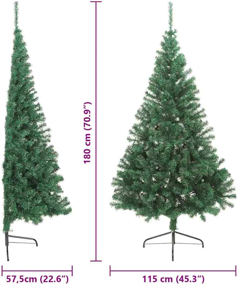 Dirbtinis prieššventinis eglutė su šviesomis Žalia 180 cm PVC