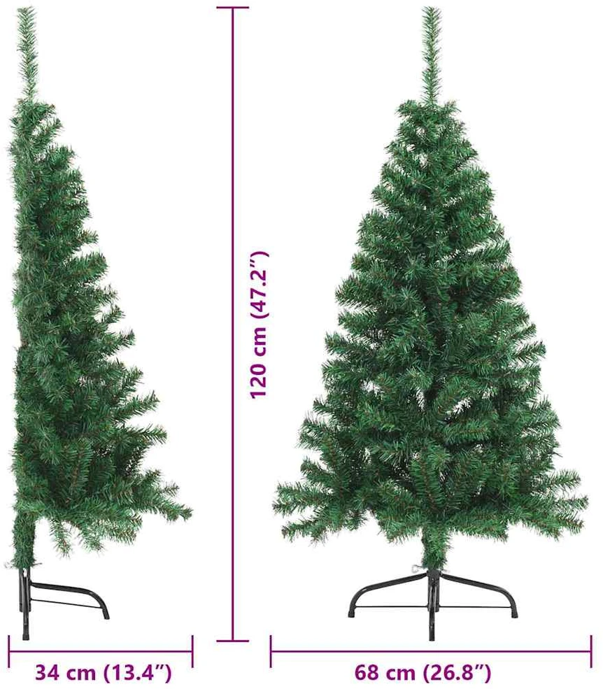 Dirbtinis prieššventinis eglutė su šviesomis Žalia 120 cm PVC