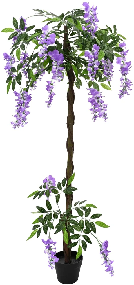 Dirbtinis Pupos Gėlių Medis Violetinė 80 x 18 x 160 cm