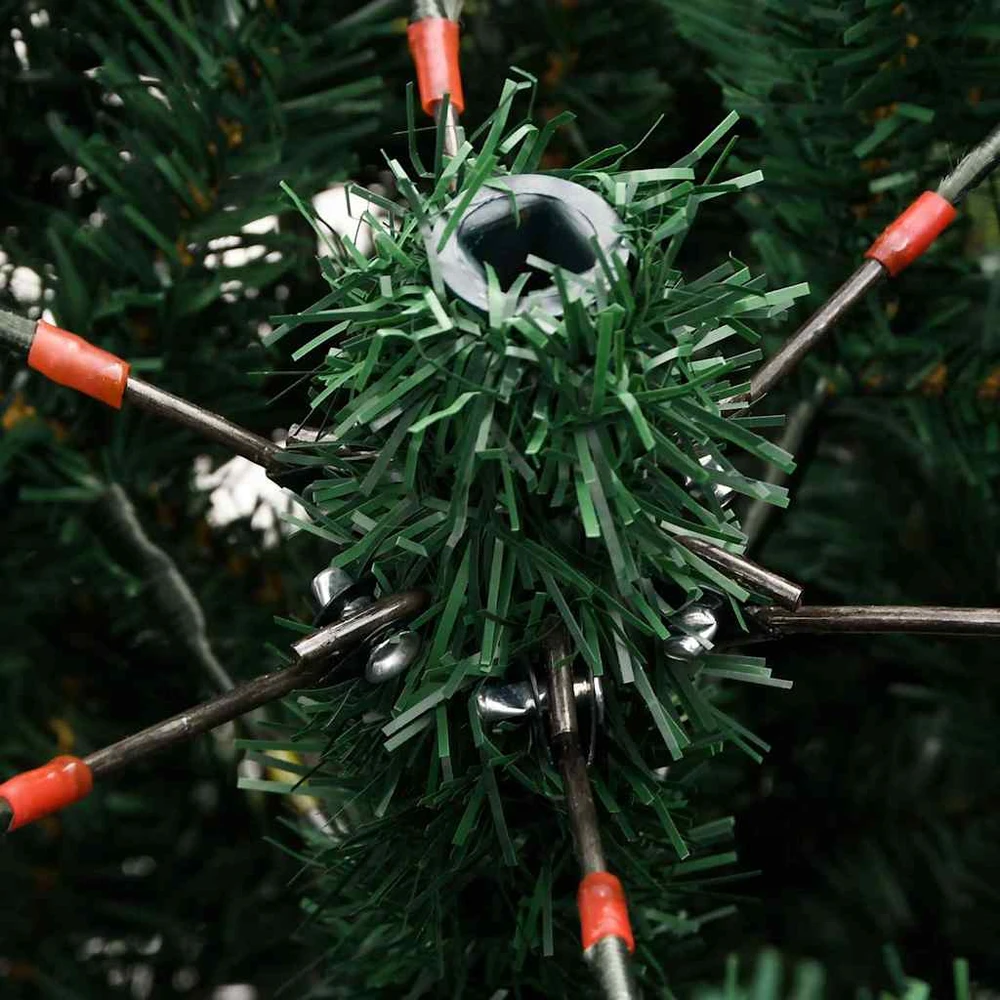 Dirbtinis sulankstomas Kalėdų medis su 300 LED Žalia 180 cm