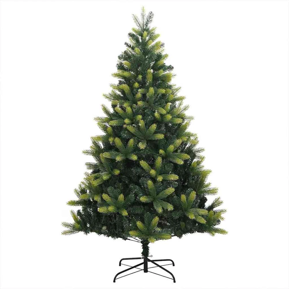 Dirbtinis sulankstomas Kalėdų medis su 300 LED Žalia 210 cm