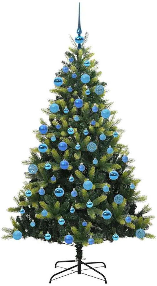 Dirbtinis sulankstomas Kalėdų medis su 300 LED Žalia 180 cm